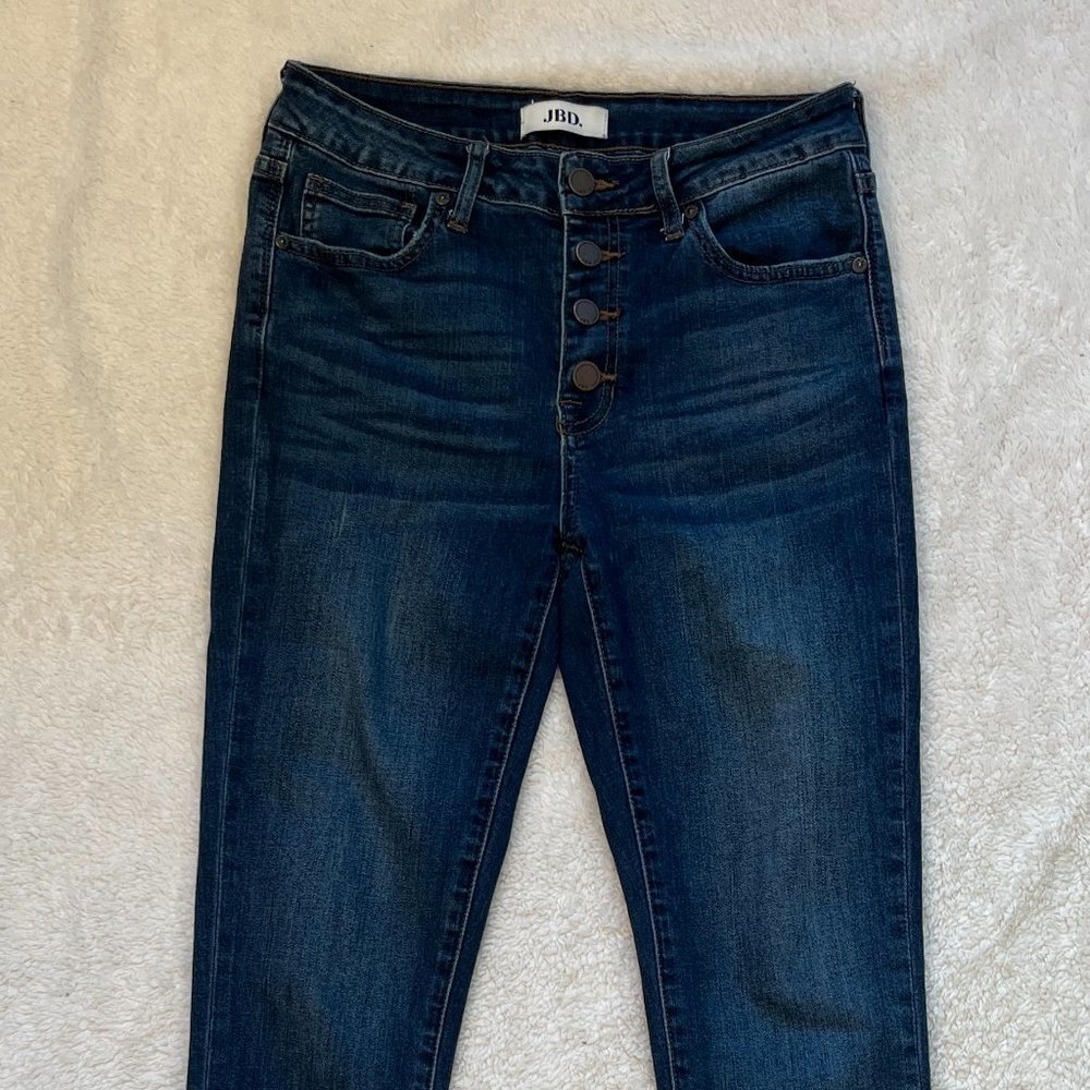 Just Black Women’s Skinny Jeans in Dark Indigo Blue